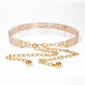 Moderne Mode Doré Promo Ceinture 2020 Métal Rayé Boucle Cocktail Soirée Accessorize