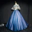 Chic / Beautiful Navy Blue Prom Dresses 2017 A-Line / Princess Tulle Appliques Backless Beading Strapless Prom Formal Dresses
