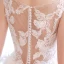 Sexy Church Wedding Dresses 2017 Champagne A-Line / Princess Glitter Cathedral Train Backless Square Neckline Sleeveless Appliques Flower