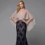 Modern / Fashion Sexy Black Evening Dresses  2020 Trumpet / Mermaid V-Neck Sleeveless With Shawl Backless Embroidered Watteau Train Cocktail Party Evening Party Formal Dresses