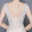 Chic / Belle Église Robe De Mariée 2017 Blanche Chapel Train Trompette / Sirène Encolure Dégagée Sans Manches Dos Nu En Dentelle Appliques Faux Diamant