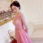 Chic / Beautiful Prom Dresses 2018 A-Line / Princess Scoop Neck Beading Pearl Bow Sash Floor-Length / Long Ruffle Backless Formal Dresses