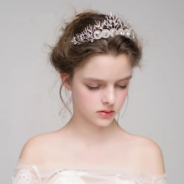 Bridal Jewelry Classic 2017 Silver Crystal Rhinestone Metal Tiara