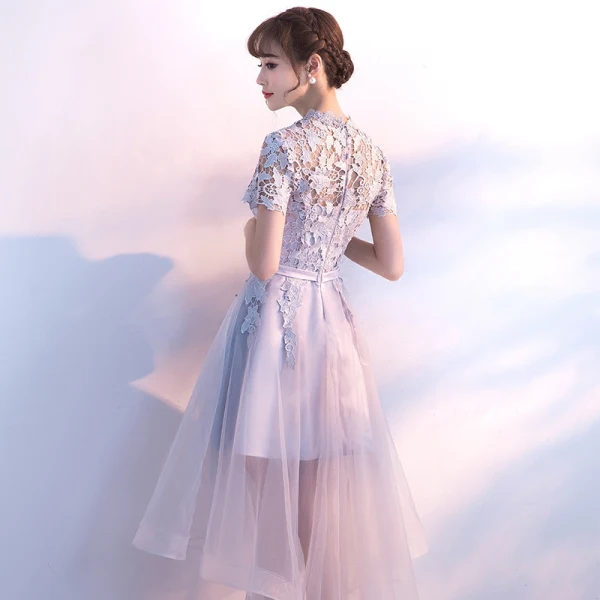 chinese dress ladies Long Sleeve Lace Cover-Up Dress main image 1