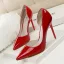 Modest / Simple Orange Evening Party Patent Leather Pumps 2022 10 cm Stiletto Heels Pointed Toe Womens Shoes High Heels