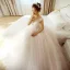 Charmant Ivory / Creme Rosa Brautkleider 2018 A Linie V-Ausschnitt Ärmellos Rückenfreies Applikationen Blumen Perlenstickerei Rüschen Kapelle-Schleppe