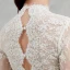 Unique Beste Ivory / Creme Übergröße Brautkleider / Hochzeitskleider 2020 A Linie Tiefer V-Ausschnitt 1/2 Ärmel Applikationen Rückenfreies Perlenstickerei Pailletten Kapelle-Schleppe Hochzeit