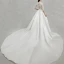 Unique Beste Ivory / Creme Übergröße Brautkleider / Hochzeitskleider 2020 A Linie Tiefer V-Ausschnitt 1/2 Ärmel Applikationen Rückenfreies Perlenstickerei Pailletten Kapelle-Schleppe Hochzeit