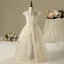 Chic / Beautiful Church Wedding Party Dresses 2017 Flower Girl Dresses Champagne Floor-Length / Long A-Line / Princess Pearl Scoop Neck Sleeveless Braid Sash Sequins Appliques