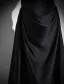 Sexy Schwarz Satin Abendkleider 2025 A Linie Bandeau Ärmellos Rückenfreies Lange Festliche Kleider