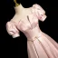 Elegant Blushing Pink Pearl Bow Sash Prom Dresses 2024 A-Line / Princess Square Neckline Puffy Short Sleeve Floor-Length / Long Prom Formal Dresses