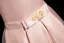 Elegant Blushing Pink Pearl Bow Sash Prom Dresses 2024 A-Line / Princess Square Neckline Puffy Short Sleeve Floor-Length / Long Prom Formal Dresses