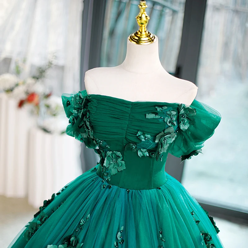slim fit dress slacks Luxury Crystal Pearls Sage Green Evening Dress with Cape SS431 main image 1