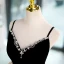 Bling Bling Black Sequins Prom Dresses 2023 A-Line / Princess Spaghetti Straps Sleeveless Backless Floor-Length / Long Prom Formal Dresses