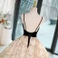 Bling Bling Black Sequins Prom Dresses 2023 A-Line / Princess Spaghetti Straps Sleeveless Backless Floor-Length / Long Prom Formal Dresses