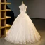 Charming Champagne Butterfly Beading Evening Dresses 2023 Ball Gown Halter Sleeveless Backless Floor-Length / Long Evening Party Formal Dresses