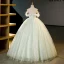Charming Sage Green Sequins Rhinestone Prom Dresses 2023 Ball Gown Off-The-Shoulder Tassel Sleeveless Backless Floor-Length / Long Prom Formal Dresses