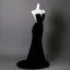 Sexy Black With Shawl Appliques Velvet Prom Dresses 2025 Trumpet / Mermaid Strapless Sleeveless Backless Sweep Train Formal Dresses
