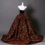 Fantaisie Bordeaux Floral Robe De Bal 2025 Robe Boule Bustier Sans Manches Dos Nu Train De Balayage Robe De Ceremonie