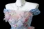 Flower Fairy Sky Blue Beading Appliques Sequins Prom Dresses 2025 Ball Gown Off-The-Shoulder Sleeveless Backless Court Train Formal Dresses
