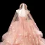 Luxus / Herrlich Rosa Perlenstickerei Perle Applikationen Ballkleider 2025 Ballkleid Bandeau Ärmellos Rückenfreies Lange Festliche Kleider
