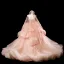 Luxus / Herrlich Rosa Perlenstickerei Perle Applikationen Ballkleider 2025 Ballkleid Bandeau Ärmellos Rückenfreies Lange Festliche Kleider