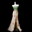 Flower Fairy Sage Green Beading Pearl Appliques Split Front Prom Dresses 2025 Trumpet / Mermaid Strapless Sleeveless Backless Sweep Train Formal Dresses