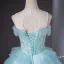 Unusual Beading Star Pearl Sequins Multi-Colors Pleated Prom Dresses 2024 Ball Gown Scoop Neck Sleeveless Backless Floor-Length / Long Prom Formal Dresses