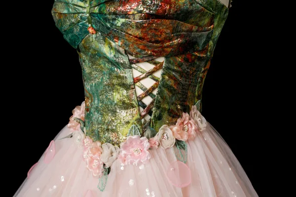 Edles Rosa Applikationen Pailletten Ballkleider 2025 Ballkleid Spaghettiträger Ärmellos Rückenfreies Lange Festliche Kleider