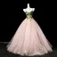 Edles Rosa Applikationen Pailletten Ballkleider 2025 Ballkleid Spaghettiträger Ärmellos Rückenfreies Lange Festliche Kleider