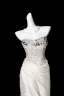 Sexy Ivory / Creme Perlenstickerei Pailletten Perle Quaste Gespaltete Front Abendkleider 2025 Meerjungfrau Bandeau Ärmellos Rückenfreies Sweep / Pinsel Zug Festliche Kleider