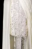 Sexy Ivory / Creme Perlenstickerei Pailletten Perle Quaste Gespaltete Front Abendkleider 2025 Meerjungfrau Bandeau Ärmellos Rückenfreies Sweep / Pinsel Zug Festliche Kleider