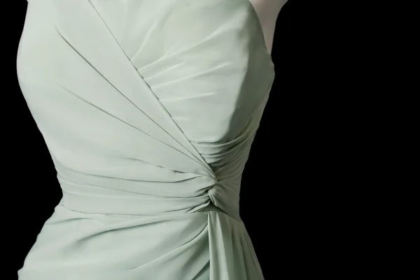 Schlicht Salbeigrün Gespaltete Front Ballkleider 2025 Meerjungfrau One-Shoulder Ärmellos Rückenfreies Sweep / Pinsel Zug Festliche Kleider