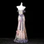 Flower Fairy Champagne Butterfly Appliques Beading Sequins Lace Flower Split Front Prom Dresses 2025 Trumpet / Mermaid Strapless Sleeveless Backless Floor-Length / Long