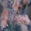 Flower Fairy Ocean Blue Beading Appliques Sequins Prom Dresses 2025 Ball Gown Scoop Neck Puffy Short Sleeve Backless Floor-Length / Long Formal Dresses