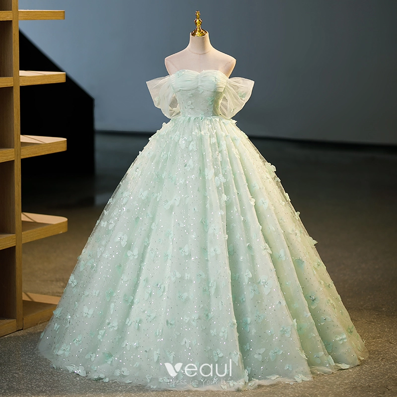 Green Formal Gown - Dress for the Wedding