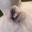 Mode Grau Glanz Fallende Rüsche Blumen Ballkleider 2023 Ballkleid Ärmellos Bandeau Rückenfreies Lange Ball Festliche Kleider