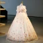 Flower Fairy Champagne Multi-Colors Sequins Flower Beading Prom Dresses 2023 Square Neckline Long Sleeve Backless Floor-Length / Long Formal Dresses