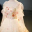 Flower Fairy Champagne Multi-Colors Sequins Flower Beading Prom Dresses 2023 Square Neckline Long Sleeve Backless Floor-Length / Long Formal Dresses