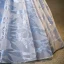 Fashion Sky Blue Appliques Prom Dresses 2023 Ball Gown Off-The-Shoulder Short Sleeve Backless Floor-Length / Long Prom Formal Dresses