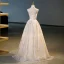 Chic / Beautiful Champagne Sequins Prom Dresses 2023 A-Line / Princess Halter Sleeveless Backless Floor-Length / Long Prom Prom Dresses
