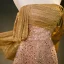 Scintillantes Sexy Doré Paillettes Robe De Bal Princesse 2023 Sans Manches Bustier Dos Nu Noeud Train De Balayage Promo Robe De Ceremonie
