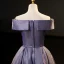 Chic / Belle Dégradé De Couleur Lavande Glitter Paillettes Robe De Bal 2023 Princesse De l'épaule Sans Manches Longue Robe De Ceremonie