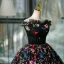 Vintage / Originale Multi-Couleurs En Dentelle Fleur Papillon Noire Robe De Bal 2023 Robe Boule De l'épaule Sans Manches Dos Nu Longue Promo Robe De Ceremonie