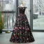 Vintage / Originale Multi-Couleurs En Dentelle Fleur Papillon Noire Robe De Bal 2023 Robe Boule De l'épaule Sans Manches Dos Nu Longue Promo Robe De Ceremonie