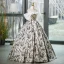 Elegante Schwarz Drucken Weiß Ballkleider 2023 Ballkleid Off Shoulder Kurze Ärmel Rückenfreies Lange Ball Festliche Kleider