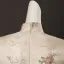 Vintage Chiński Styl Beżowe Z Koronki Motyl Kwiat Podział Przodu Bal Cheongsam 2025 Syrena / Rozkloszowane Wysokiej Szyi Bez Rękawów Długość Herbaty