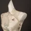 Vintage Chiński Styl Beżowe Z Koronki Motyl Kwiat Podział Przodu Bal Cheongsam 2025 Syrena / Rozkloszowane Wysokiej Szyi Bez Rękawów Długość Herbaty