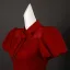 Vintage / Retro Red Bow Sash Tea-length Prom Cheongsam 2025 Trumpet / Mermaid High Neck Puffy Short Sleeve