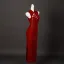 Vintage Czerwone Kwiat Z Koronki Bal Cheongsam 2025 Syrena / Rozkloszowane Wysokiej Szyi Bez Rękawów Bez Pleców Długie